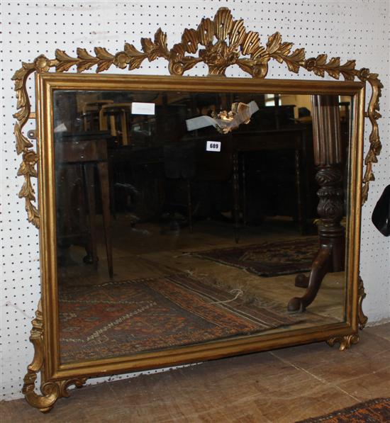 Ornate gilt frame wall mirror
